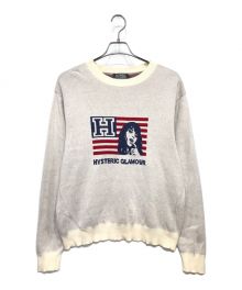 Hysteric Glamour（ヒステリックグラマー）の古着「CREW NECK KNIT」｜ベージュ