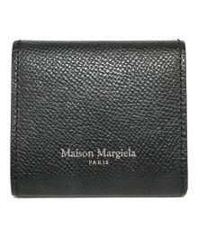 Maison Margiela（メゾンマルジェラ）の古着「FOLDED COINS CASE レザーコインケース」｜ブラック