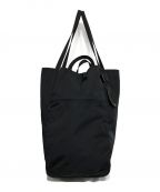 AMIACALVA ARTIFICIAL FIBERアミアカルヴァ）の古着「AMIACALVA Gabardine Zippy Tote L バッグ」｜ブラック