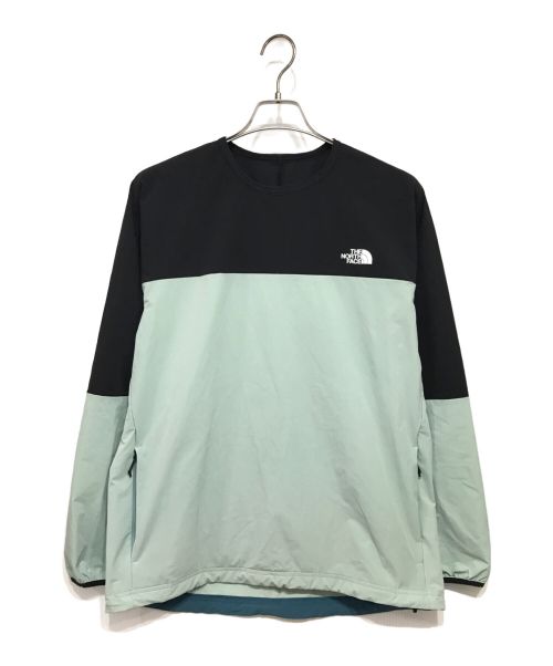 THE NORTH FACE（ザ ノース フェイス）THE NORTH FACE (ザ ノース フェイス) APEX FLEX CREW ランニングウェア ブラック×ミント サイズ:Mの古着・服飾アイテム