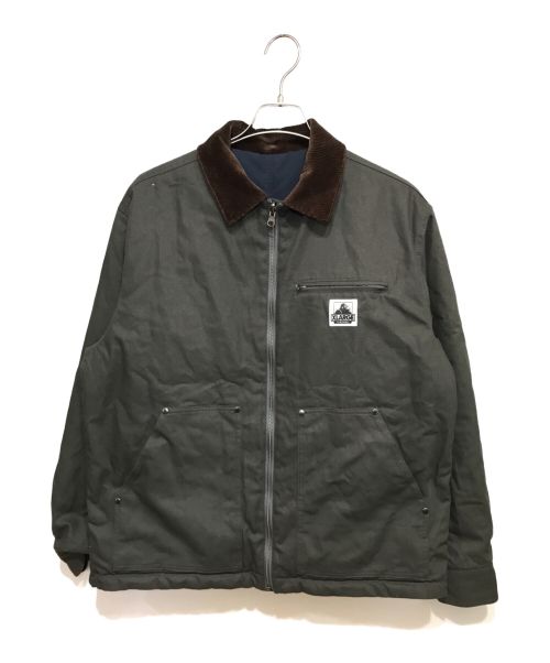 X-LARGE（エクストララージ）X-LARGE (エクストララージ) RIVERSIBLE WORK JACKET パファーワークジャケット グレー サイズ:Mの古着・服飾アイテム