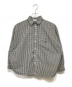 THE NORTHFACE PURPLELABELザ・ノースフェイス パープルレーベル）の古着「Broad Check Big Shirt チェックシャツ」｜ホワイト×ブラック