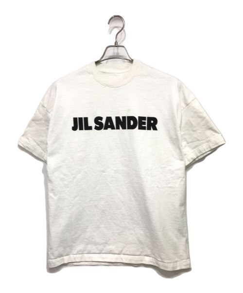 JIL SANDER（ジルサンダー）JIL SANDER (ジルサンダー) ロゴプリントTシャツ ホワイト サイズ:XSの古着・服飾アイテム