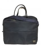 PORTERポーター）の古着「TIME(タイム) 2WAY BRIEFCASE(L) 2WAYバッグ」｜ネイビー