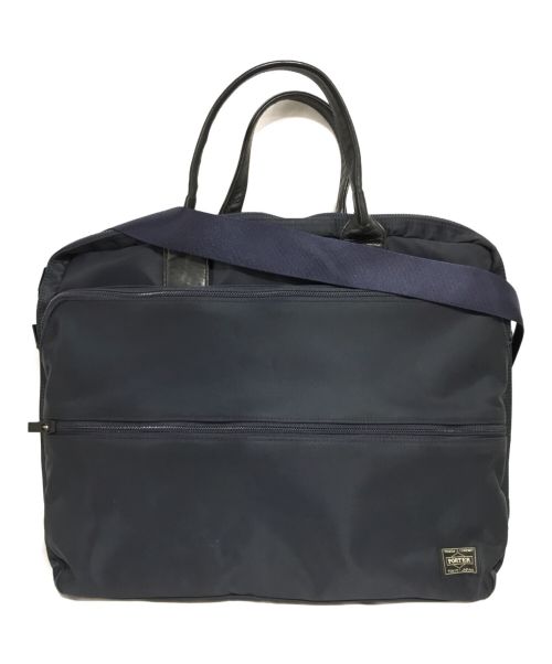 PORTER（ポーター）PORTER (ポーター) TIME(タイム) 2WAY BRIEFCASE(L) 2WAYバッグ ネイビーの古着・服飾アイテム