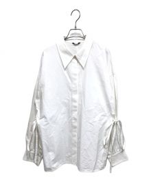 CLANE（クラネ）の古着「22SS SIDE RIBBON SHIRT 長袖シャツ」｜ホワイト