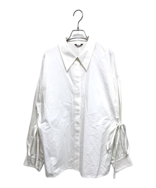 CLANE（クラネ）CLANE (クラネ) 22SS SIDE RIBBON SHIRT 長袖シャツ ホワイト サイズ:2の古着・服飾アイテム