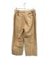 BLURHMS (ブラームス) Light Reversed Satin Slacks センタープレスパンツ ブラウン サイズ:2：5000円