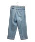 FARAH (ファーラー) Two-tuck Wide Tapered Pants デニムパンツ ライトブルー サイズ:32：5000円