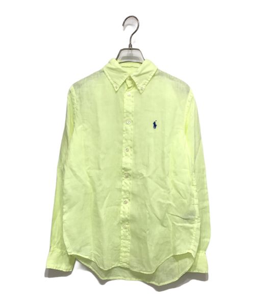 POLO RALPH LAUREN（ポロ・ラルフローレン）POLO RALPH LAUREN (ポロ・ラルフローレン) リラックスドフィットリネンシャツ イエロー サイズ:XSの古着・服飾アイテム