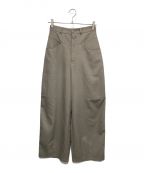 Ameriアメリ）の古着「OVAL WIDE PANTS ワイドパンツ」｜ベージュ