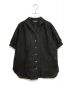 HAND ROOM（ハンドルーム）の古着「PUFF SLEEVE ITALIAN OPENCOLLAR SHIRTS HOUNDSTOOTH」｜ブラック