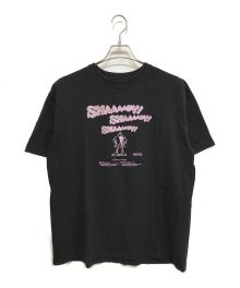 THE KING OF GAMES（ザキングオブゲームス）の古着「SMAAAASH!! STARMAN／GYIYG STRIKES BACK! プリントTシャツ」｜ブラック