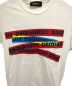 DSQUARED2 (ディースクエアード) ロゴデザインTシャツ ホワイト サイズ:XS：3980円