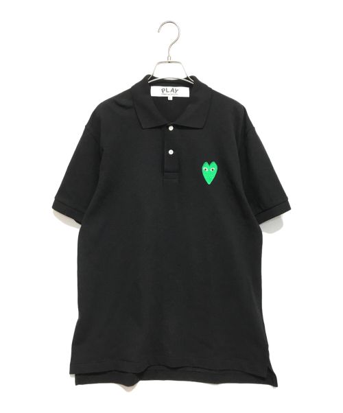 PLAY COMME des GARCONS（プレイ コムデギャルソン）PLAY COMME des GARCONS (プレイ コムデギャルソン) ポロシャツ ブラック サイズ:Lの古着・服飾アイテム