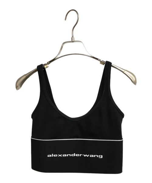 ALEXANDER WANG（アレキサンダーワン）ALEXANDER WANG (アレキサンダーワン) ロゴベアトップ チューブトップ ブラック サイズ:XXSの古着・服飾アイテム