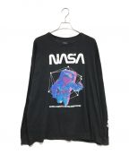 NASAナサ）の古着「USED NASA ロングスリーブカットソー」｜ブラック