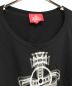 中古・古着 Vivienne Westwood RED LABEL (ヴィヴィアンウエストウッドレッドレーベル) オーブプリントTシャツ ブラック サイズ:00：7000円