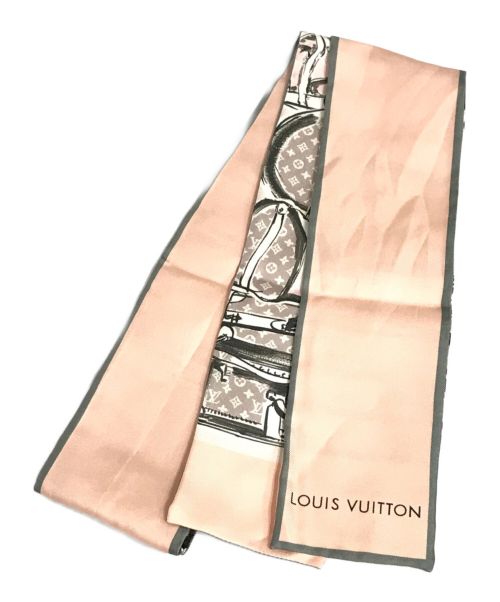 LOUIS VUITTON（ルイ ヴィトン）LOUIS VUITTON (ルイ ヴィトン) M73965　バンドートランクスカーフ ピンク サイズ:記載なしの古着・服飾アイテム