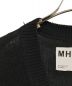 中古・古着 MHL (エムエイチエル) COTTON DRY COTTON LINEN ニットベスト ブラック サイズ:Ⅱ：4480円