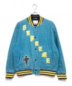 SUPREMEシュプリーム）の古着「2018SS Old English Corduroy Varsity Jacket オールドイングリッシュ コーデュロイバーシティジャケット」｜ブルー