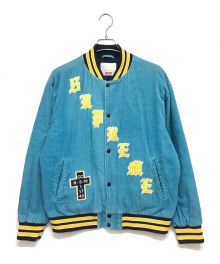 SUPREME（シュプリーム）の古着「2018SS Old English Corduroy Varsity Jacket オールドイングリッシュ コーデュロイバーシティジャケット」｜ブルー