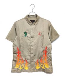 JORDAN×Travis Scott（ジョーダン×トラヴィス スコット）の古着「Cactus Jack Button Down Shirt "Khaki Desert"」｜ブラウン