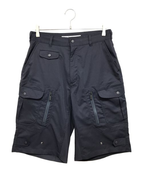 WHITE MOUNTAINEERING（ホワイトマウンテ二アニング）WHITE MOUNTAINEERING (ホワイトマウンテ二アニング) SOLOTEX CARGO SHORT PANTS ソロテックスカーゴショートパンツ ネイビー サイズ:1の古着・服飾アイテム