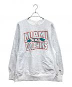 Champion REVERSE WEAVEチャンピオン リバース ウィーブ）の古着「MIAMI DOLPHINS リバースタイプスウェット」｜グレー