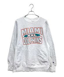 Champion REVERSE WEAVE（チャンピオン リバース ウィーブ）の古着「MIAMI DOLPHINS リバースタイプスウェット」｜グレー