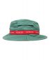 Supreme (シュプリーム) jacquard logo taping crusher hat ハット グリーン サイズ:記載なし：5000円