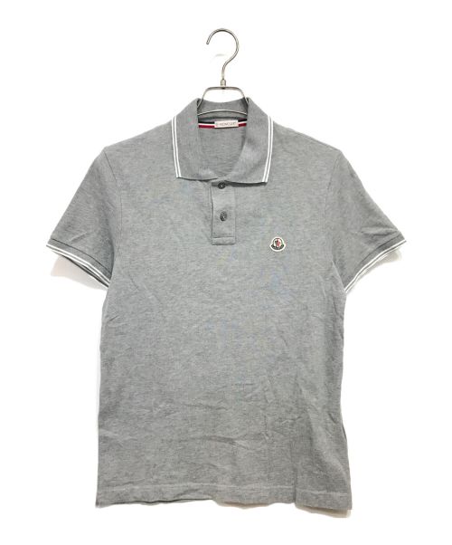 MONCLER（モンクレール）MONCLER (モンクレール) MAGLIA POLO MANIA CORTA ポロシャツ グレー サイズ:Sの古着・服飾アイテム