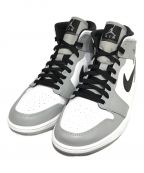 NIKEナイキ）の古着「AIR JORDAN 1 MID ミッドカットスニーカー」｜light smoke grey/bla