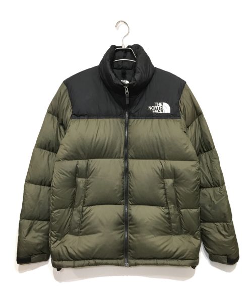 THE NORTH FACE（ザ ノース フェイス）THE NORTH FACE (ザ ノース フェイス) NUPTSE JACKET ヌプシジャケットダウンジャケット カーキ×ブラック サイズ:Lの古着・服飾アイテム