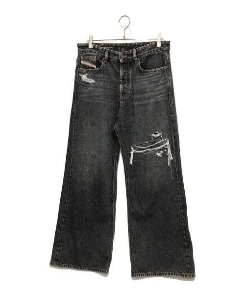 DIESEL（ディーゼル）DIESEL (ディーゼル) D-Rise 007f6 Straight Jeans デニムパンツ ブラック サイズ:Ｗ30の古着・服飾アイテム