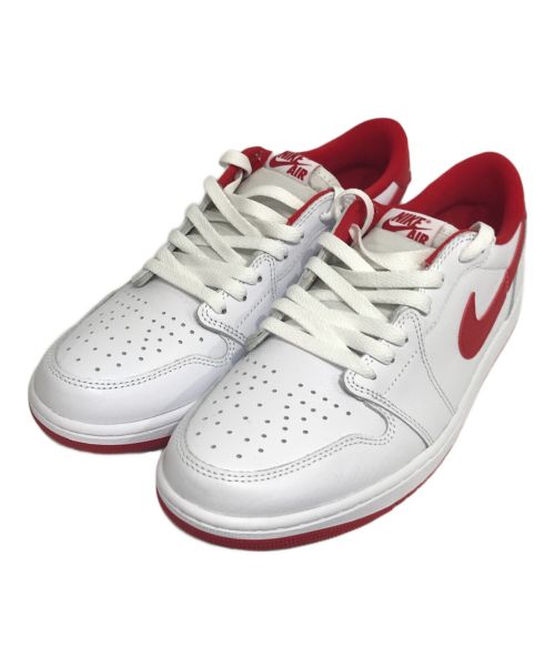 NIKE（ナイキ）NIKE (ナイキ) AIR JORDAN 1 RETRO LOW OG ローカットスニーカー ホワイト×レッド サイズ:28.5㎝の古着・服飾アイテム