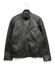 AMERICAN LEATHER JACKET（アメリカン レザー ジャケット）の古着「USED レザージャケット」｜ブラック