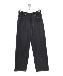 cornier（コルニエ）の古着「SILK NEP DENIM PANTS シルクネップデニムパンツ」｜DARK NAVY