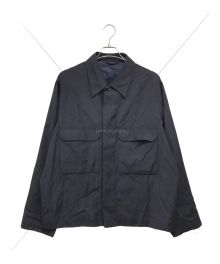 LANVIN COLLECTION（ランバンコレクション）の古着「ACTIVE WOOL SHIRT BLOUSON CPOブルゾン」｜ネイビー