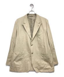 LANVIN COLLECTION（ランバンコレクション）の古着「COTTON KERSEY JACKET テーラードジャケット」｜ベージュ