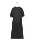 H BEAUTY&YOUTH (エイチ ビューティー&ユース) COTTON BROAD BALLOON SLEEVE DRESS コットンドルマンスリーブワンピース ブラック サイズ:MEDIUM：3980円