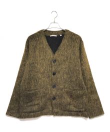 OUR LEGACY（アワーレガシー）の古着「CARDIGAN OLIVE MELANGE MOHAIR  シャギーカーディガン」｜オリーブ