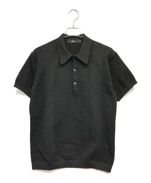 Vaporize（ヴェイパライズ）Vaporize (ヴェイパライズ) Mesh Polo Shirt ポロシャツ ブラック サイズ:LARGEの古着・服飾アイテム