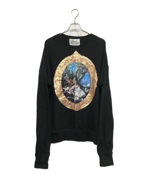 Vivienne Westwood man（ヴィヴィアン ウェストウッド マン）Vivienne Westwood man (ヴィヴィアン ウェストウッド マン) SHEPHERD&SHEPHERDESS REPOSING SWEATSHIRT スウェット ブラック サイズ:50の古着・服飾アイテム