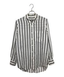 BED J.W. FORD（ベッドフォード）の古着「Button-down Shirts シースルーボタンダウンシャツ」｜ホワイト×グレー