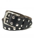 stussyステューシー）の古着「8 Ball Studded Belt スタッズベルト」｜ブラック