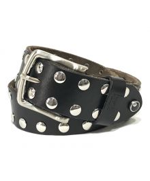 stussy（ステューシー）の古着「8 Ball Studded Belt スタッズベルト」｜ブラック