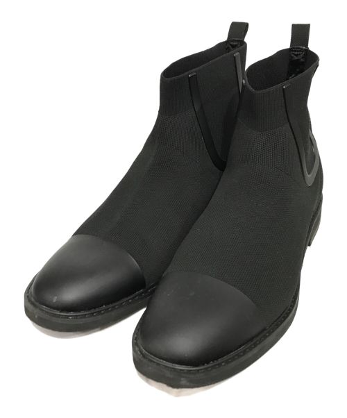 +F+（エフ）+F+ (エフ) ACTHREAD CHELSEA BOOTS ブラック サイズ:28.0の古着・服飾アイテム