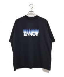 ENNOY（エンノイ）の古着「Electric Logo GradationTシャツ プリントTシャツ」｜ネイビー