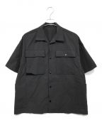 Denhamデンハム）の古着「DELIVERYMAN SHIRT 半袖シャツ」｜ブラック